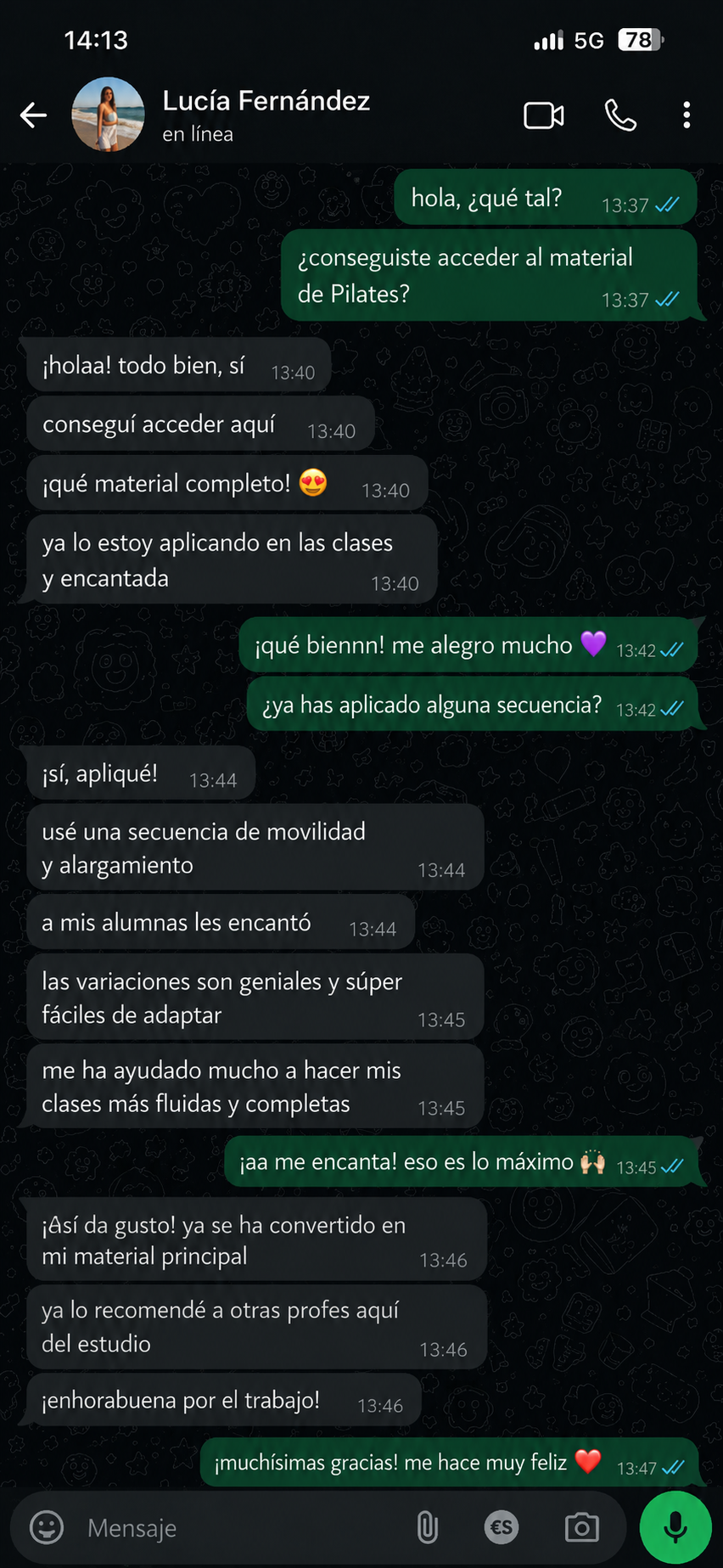 Testimonio de instructora 1
