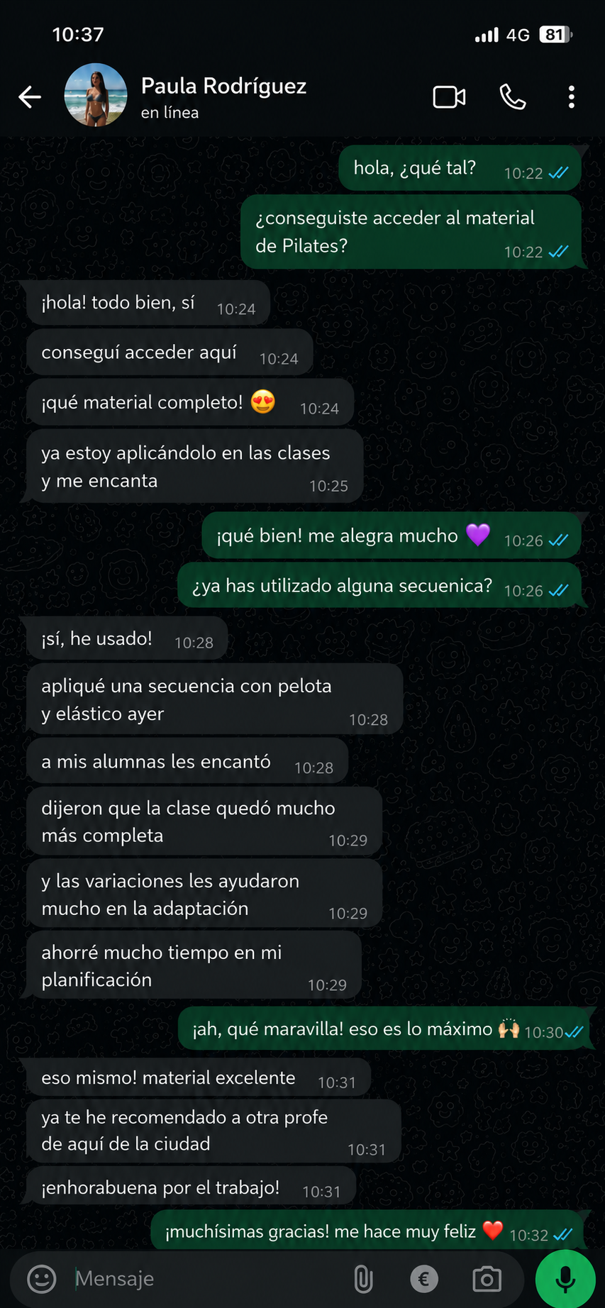 Testimonio de instructora 3